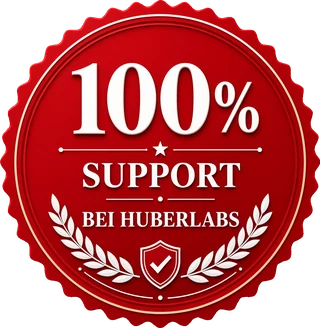 Seal of quality: 100% support from Huberlabs